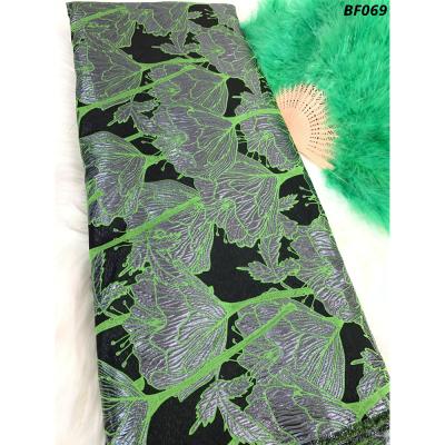 China wholesale Brocade Feather Lace Jacquard Lace Fabric  with cheap price for sale