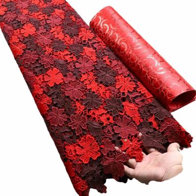 China Promotional OEM Low Price Beaded Lace Fabric Embroidery for sale