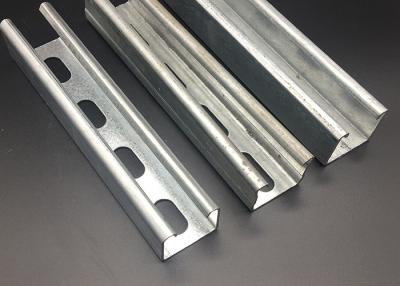China 41x21 Pre Galvanized Strut C Channel HDG Unistrut Slotted Channel for sale
