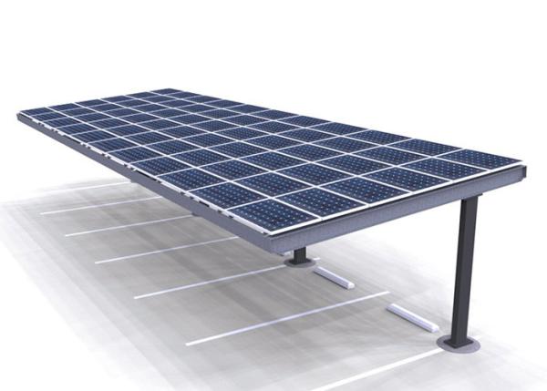 Quality Gi PV 25 Degree Solar Panel Mounting Structure Ground 150KM H Wind Load for sale