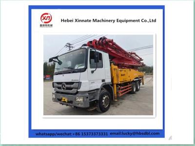 China Second Hand Putzmeister Used Concrete Pump Truck 4 Booms for sale