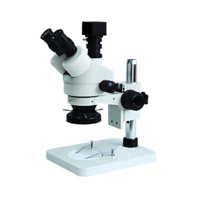 Chine microscope stéréo de 7-45X Trinocular avec l'appareil photo numérique facultatif approprié au projecteur et à l'ordinateur à vendre