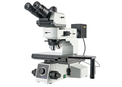 China Tierra brillante oscura metalúrgica Trinocular del microscopio 50X 500X del campo en venta