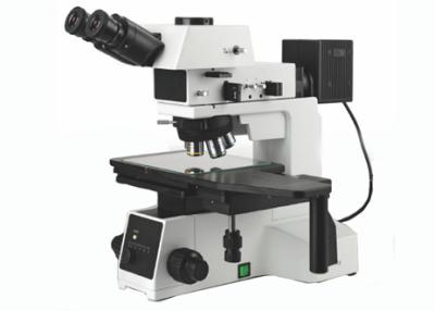 China Trinocular Portable Metallurgical Microscope Transmission Light PL10X22mm 5W LED for sale