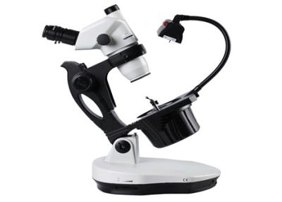 China 7W 0.6X 100mm Trinocular Stereo Zoom Microscope For Jewelry Setting for sale