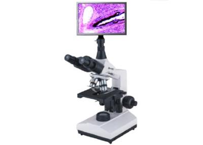 China microscópio biológico da tela de 40-1600X Lcd com campo brilhante das saídas de vídeo à venda