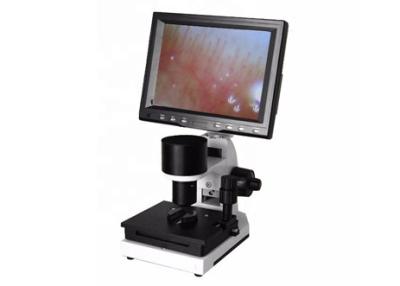China Microscopio biológico del laboratorio del doblez 400X del clavo con la pantalla del Lcd 9 pulgadas de portátil en venta