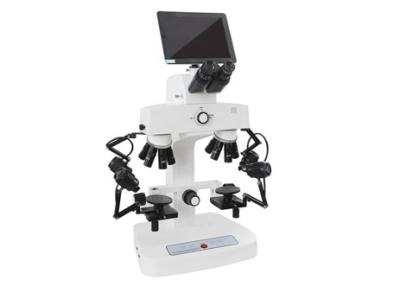 China Microscópio composto judicial da almofada 240X Trinocular do microscópio do Lcd Digital à venda