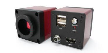 China exhibición del retículo de los accesorios del microscopio de la cámara de HDMI digital de los 2M en venta
