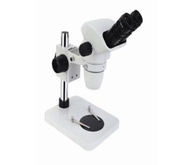 China Binocular Stereo Zoom Microscope Pillar Squareness Base Without Illumination for sale