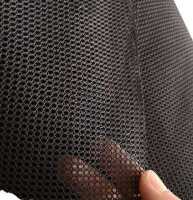 China Eénlaagse polyester gaasstof, zwart strekkende poly gaas nettenstof Te koop