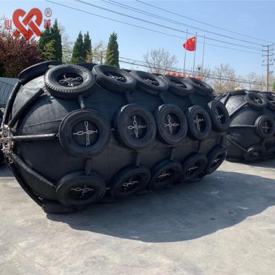 China Rubber Cord Marine Dock Fender Pneumatic Type For Vessel Docking for sale