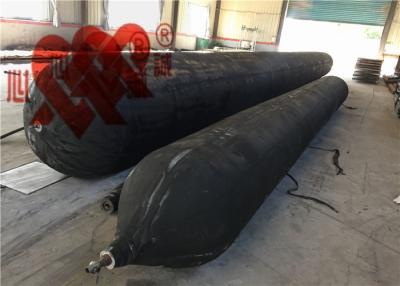 China ISO9001 Black Marine Rubber Airbags Ship Launching Balloon For Heavy Duty for sale