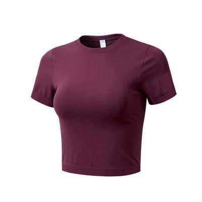 China Modelo con cuello de pico de la tela escocesa de las camisetas de la manga corta de las mujeres flojas del ODM del OEM para el verano en venta