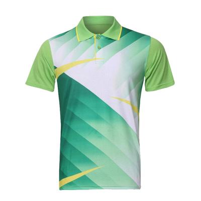 China men's Custom Bowling Polo Shirts S-2XL solid colored Full Printed for sale