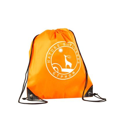 China Outdoor Sports Personalised Womens Bags Cotton Drawstring Backpack for sale