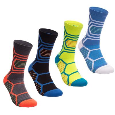 China Polyester Custom Printed Basketball Socks sweat absorbent for sale