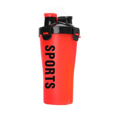 China Double Mouthed Tumbler Protein Custom Made Water Bottles red PP+PE for sale