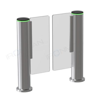 China RFID Security Gate Turnstile Card Reader / ISO 9001 Glass Security Barriers for sale