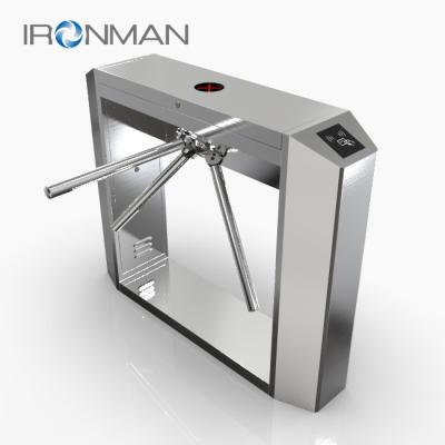 China Semi Automatic Tripod Turnstile Gate Access Control 304 Stainless Steel Housing for sale