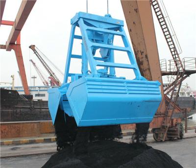 China Marine Grab Wireless Remote Control Coal Grab On Deck Crane , Customized Color for sale