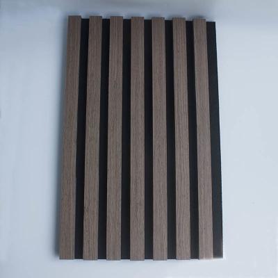 China 3D Model Acoustic Slat Wood Wall Panels For Residential Units for sale