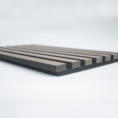 中国 Ginkgo 3D Soundproof Wooden Wall Slat Panels For Hotel Foyer Space 販売のため