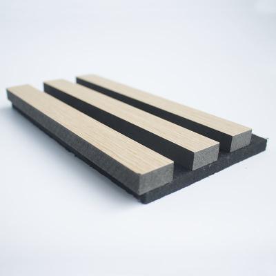 中国 3D Akupanle Soundproof Wood Slat Wall Panels For Musical Event Space 販売のため
