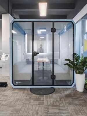China Removable Soundproof Booth Office Acoustic Silent Cabin For Office Privacy Space for sale