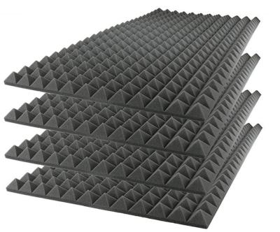 China Recycled Pyramid Style Acoustic Foam Absorber Flameproof Durable for sale