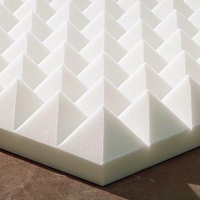 China Odorless Mildewproof White Pyramid Foam , Multi Scene Pyramid Style Acoustic Foam for sale