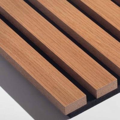 China Flameproof Timber Wood Veneer Slats Sound Absorption Nontoxic for sale