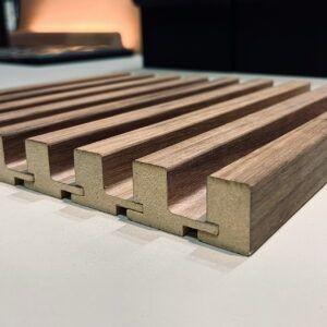 China 9mm PET Acoustic Slat Wood Wall Panels for Concert Venues for sale