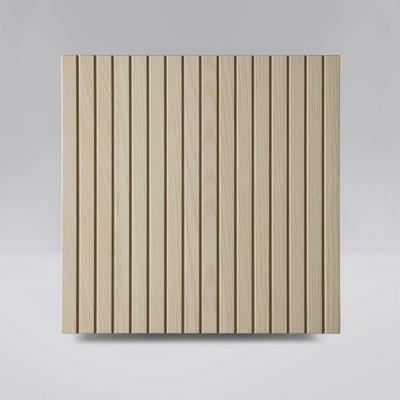 China Customized Fireproof Natural Walnut Acoustic Slat Wood Wall Panel for sale