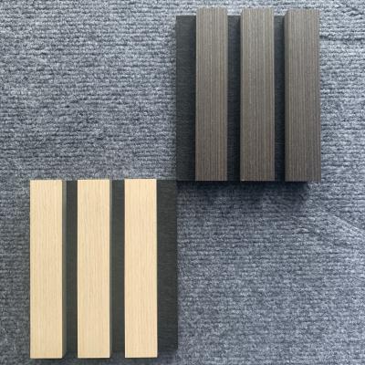 China 600*2700*21mm Sound Proof Wall Panels Mdf Veneer Wood Acoustic Panels for sale