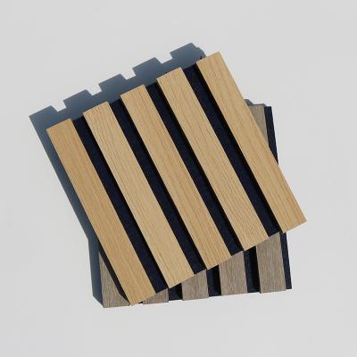 China Slat Wooden Wall Acoustic Panels Interior Decoration Sound Absorption Board for sale