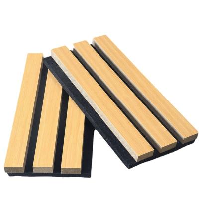 China Good quality wholesale customized long size wood salt wall acoustic panel en venta