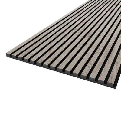 China Office Studio Akupanel Wooden Slatted Sound Absorbing Proofing Wood Slat Wall for sale