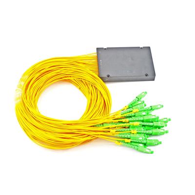 China Abs Box Pon Fiber Optic PLC Splitter FC LC Connector Singlemode for sale