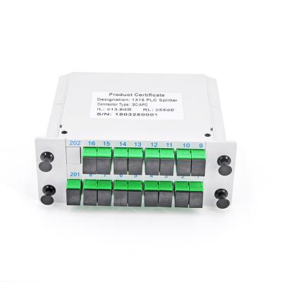 China LC Passive Fiber Optic PLC Splitter Small Box Network Pon Module Cassette for sale