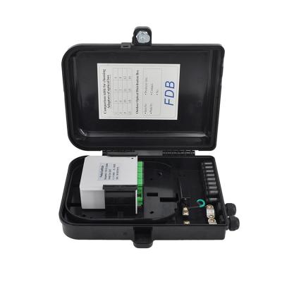 China Outdoor 85mm Fiber Optic Splitter Box Plc Two Tier In 2 Out 16 for sale