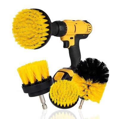 China Drill Brush 3pcs Scrub Brush Drill Attachment Kit Time Saving Kit and Power Scrubber Cleaning Kit for Car Bathroom for sale