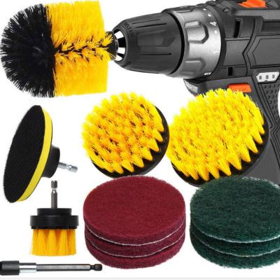 China 12pcs Bathtub Drill Scrubber Brush Cleaner Kit Power 480g With PP Wire for sale
