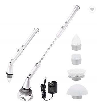 China ABS Cordless Electric Spin Scrubber Brush 10cm Rechargeable for sale