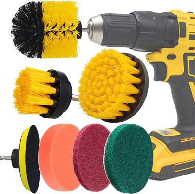 China Brush Attachment Drill Set 7 Pieces Cleaning Brush Extensions Brush for sale