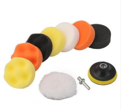 China 9pcs 4 Inch Polishing Pads Set 10cm With Buffing Wheel For Drill for sale