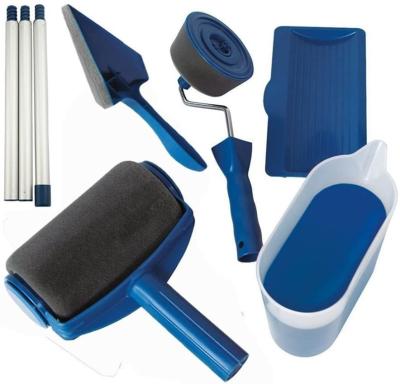 China Paint Roller Kit 8 Pcs Multifunctional For Paint Runner Blue for sale