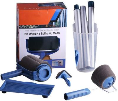 China 8pcs Pro Paint Roller Set Wall Painting Handle Tool With 3 Extension Poles for sale