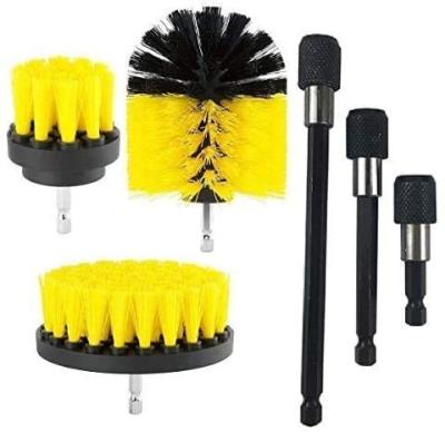 China 3 Pieces Power Drill Cleaning Brush 6 Inch Extend For Wooden Floors Corners for sale