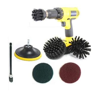 China 7 Piece Drill Cleaning Brush With 6 Inch Extender Baked On Food Remover for sale